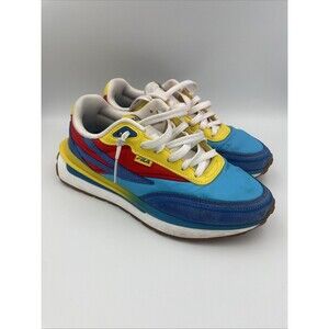 Fila Renno 1911 Atomic Blue Red Yellow Sneakers Women’s 8.5 Statement Shoe